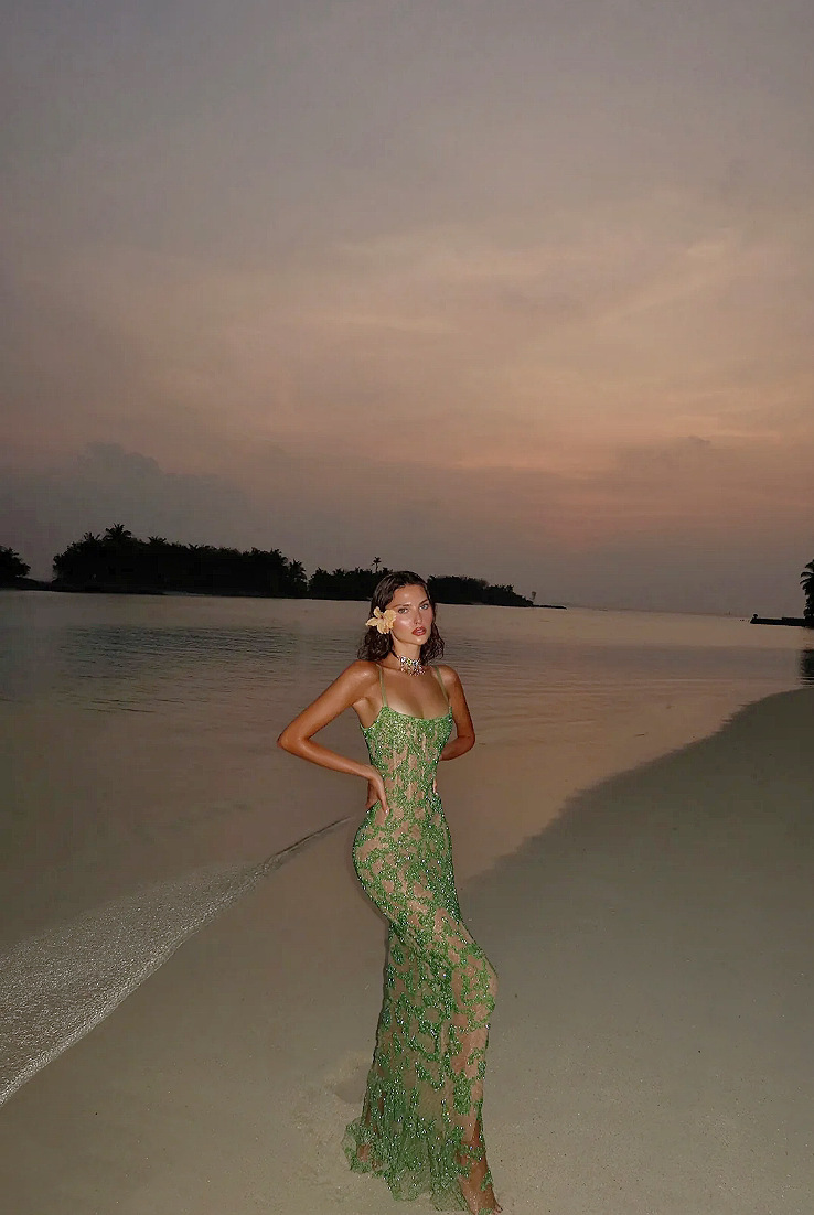 green women dress