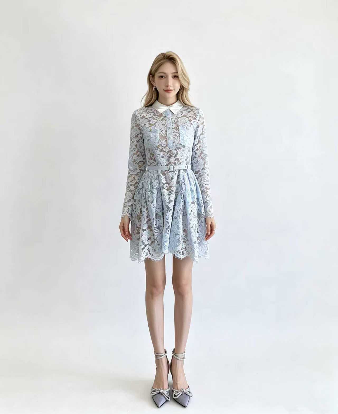 blue women dress 