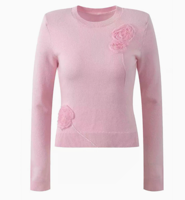 SP pink knit coat